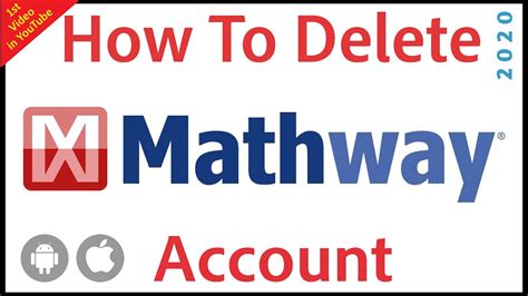 Can you delete Mathway account?