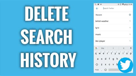 Can you delete Twitter search history?