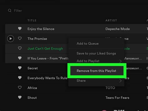 Can you delete a song from Spotify?