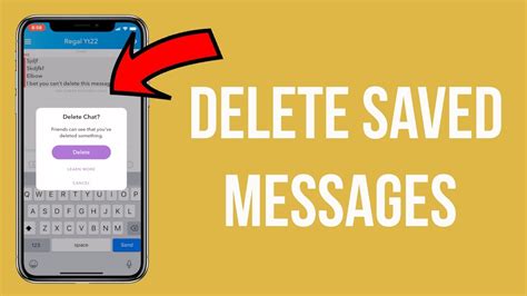 Can you delete messages someone else saved on Snapchat?