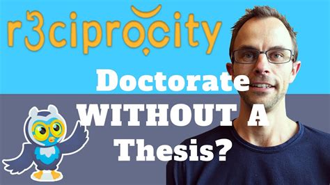 Can you do a PhD without a thesis?