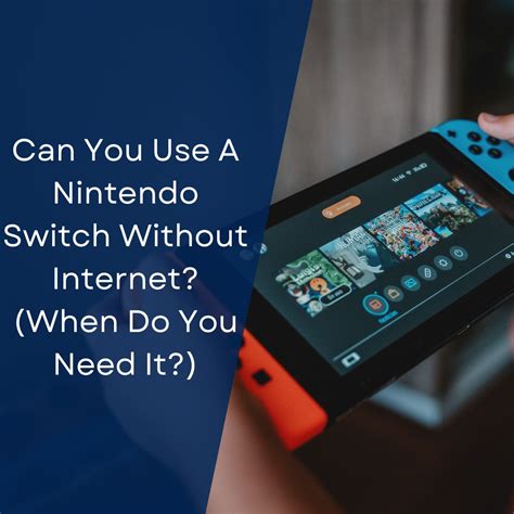 Can you do local play on Switch without internet?