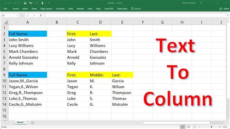 Can you do multiple text to columns in Excel?