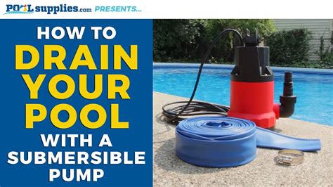 Can you drain your own pool?