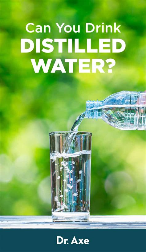 Can you drink distilled water?