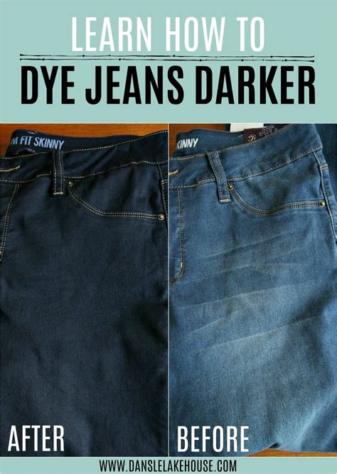Can you dye dark jeans?