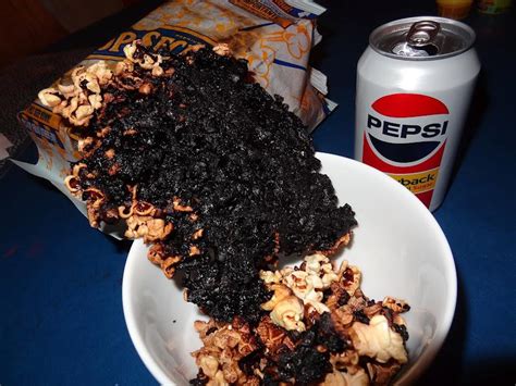 Can you eat burnt popcorn?