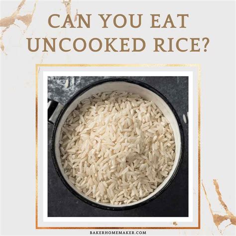 Can you eat raw rice?