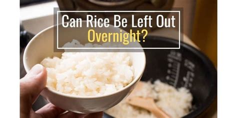 Can you eat rice left out overnight?