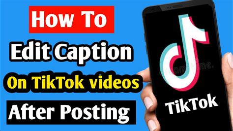 Can you edit a TikTok after posting?