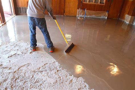 Can you epoxy over self-leveling concrete?