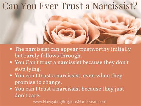 Can you ever trust a narcissist?