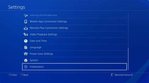 Can you factory reset a PS4?