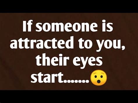 Can you feel attraction through eyes?