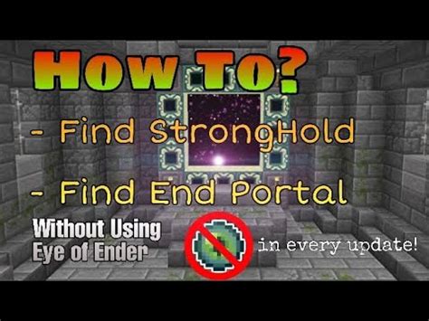 Can you find a stronghold without an Eye of Ender?