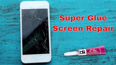 Can you fix a cracked screen with super glue?