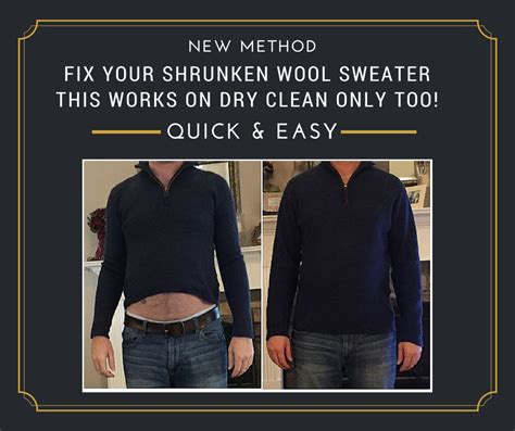 Can you fix shrunken wool clothes?