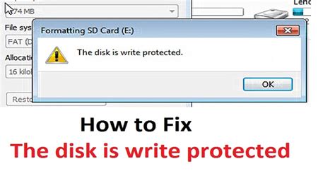 Can you format a write-protected disk?