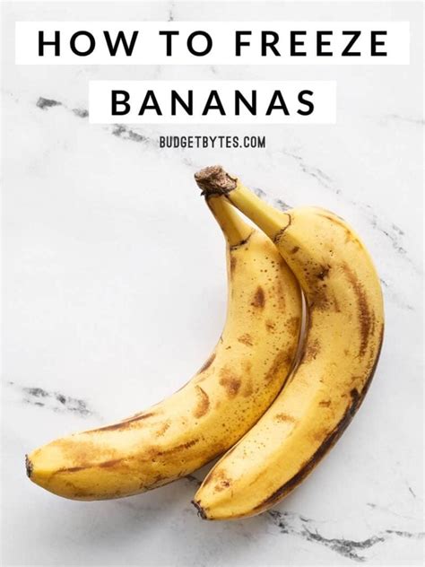 Can you freeze bananas?