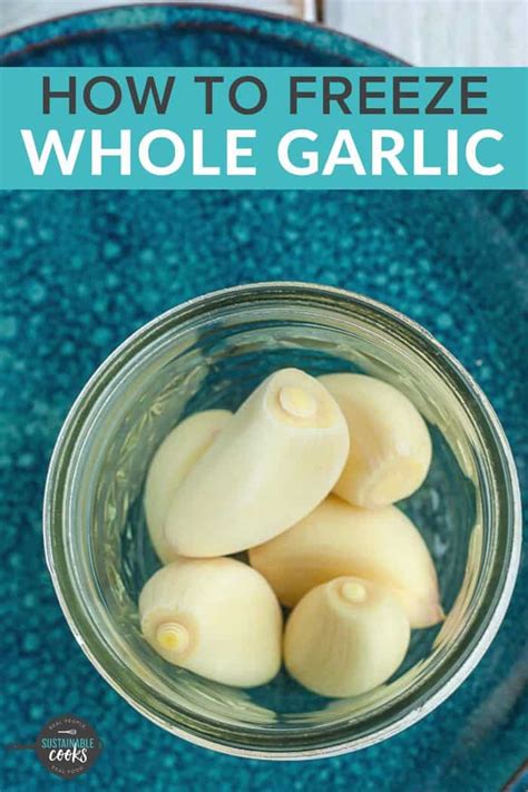 Can you freeze peeled garlic?