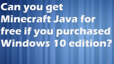 Can you get Minecraft Java without paying?