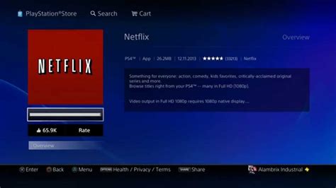 Can you get Netflix on a PS4?