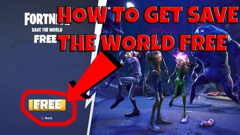 Can you get Save the World for free?