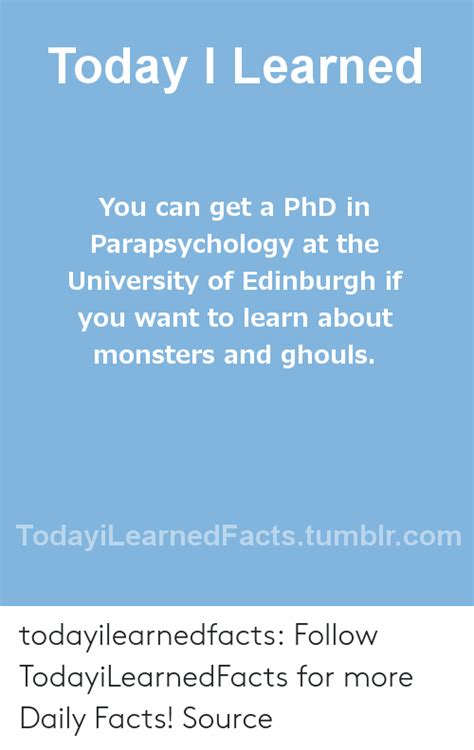 Can you get a PHD in Parapsychology?