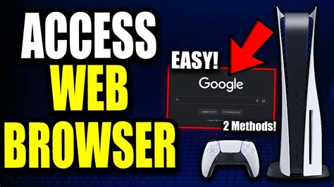 Can you get a browser on PS5?