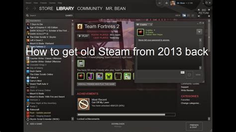 Can you get an older version of Steam?