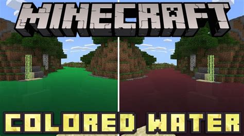 Can you get colored water in Minecraft?