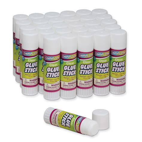 Can you get glue sticks that dry clear?