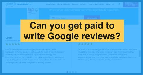 Can you get paid for Google reviews?