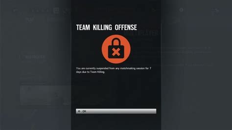 Can you get perma banned on r6 for team killing?