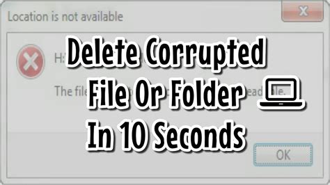 Can you get rid of corrupt files?