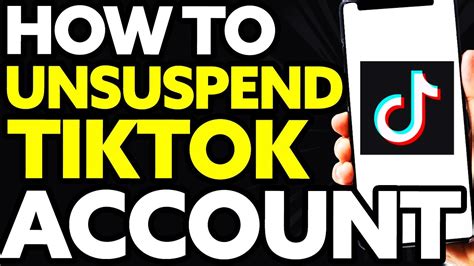 Can you get unsuspended on TikTok?