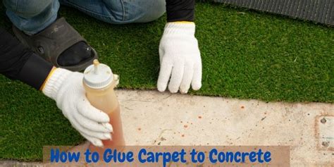 Can you glue carpet to concrete?