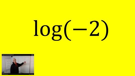 Can you have a negative log?