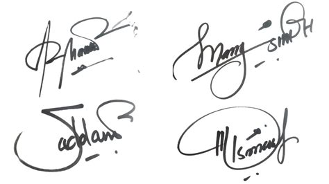 Can you have a signature that isn't your name?