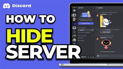 Can you hide Discord servers?