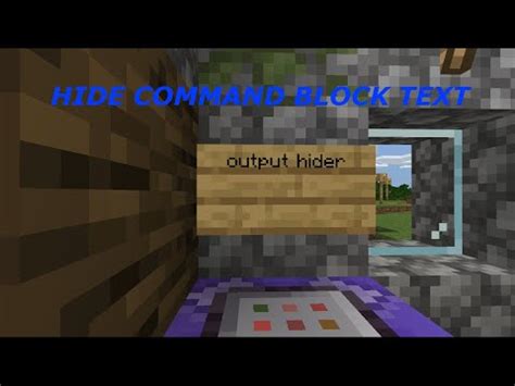 Can you hide command blocks?
