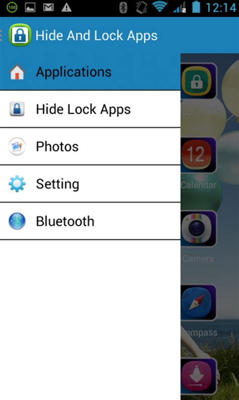 Can you hide lock apps?