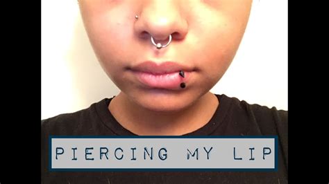 Can you hit a nerve while piercing your lip?