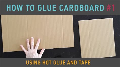 Can you hot glue paper to cardboard?