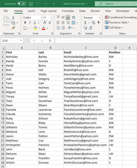 Can you import Excel into Contacts?