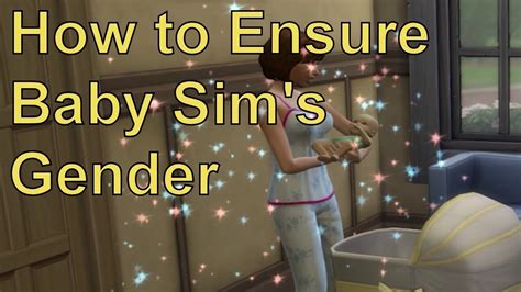 Can you influence baby gender Sims 3?