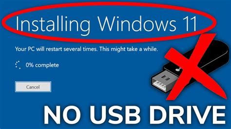 Can you install Windows without a USB?