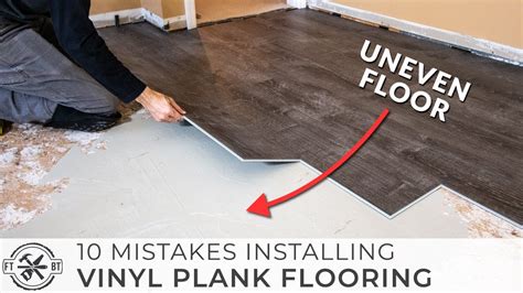 Can you install vinyl planks on uneven floor?