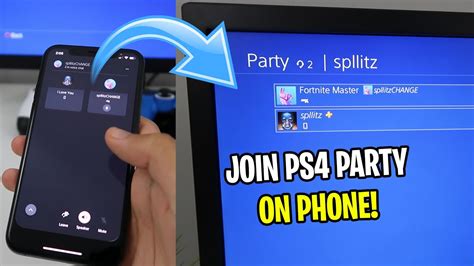 Can you join PlayStation party on phone?