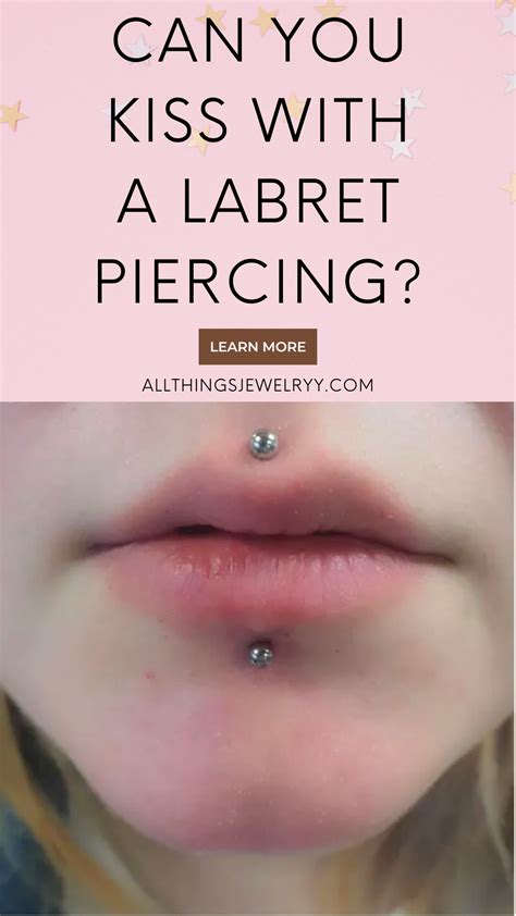 Can you kiss with a new lip piercing?